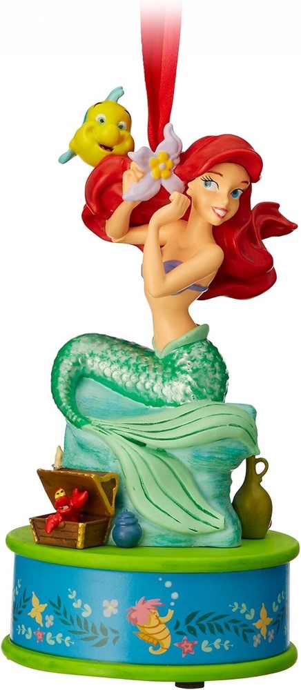 Disney Store Princess Ariel Singing Sketchbook Christmas Holiday Ornament
