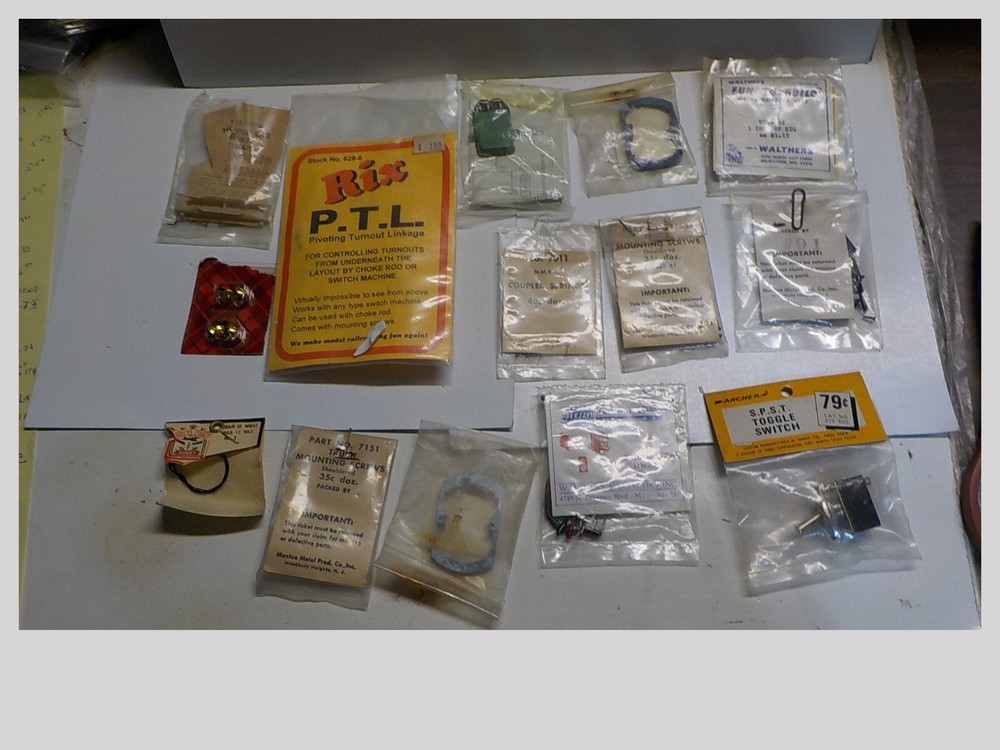 HO Large Lot Of Vintage Replacement & Detailing Parts & Accessories All NIP