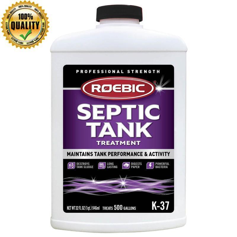 Septic Tank Treatment for Clogs and Odors with Natural Biodegradable Bacteria 32oz