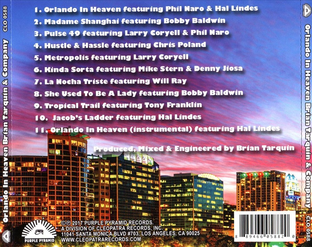 Brian Tarquin's Orlando in Heaven – Brand New CD Album  