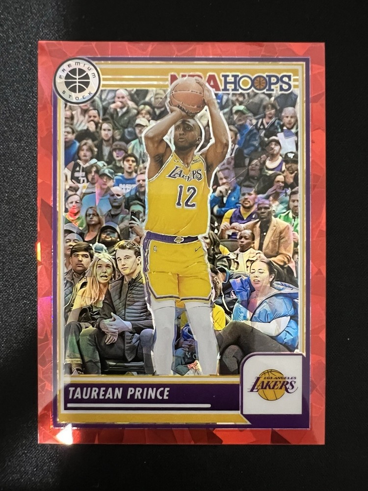 2023-2024 nba hoops premium stock Taurean Prince Red Ice /99
