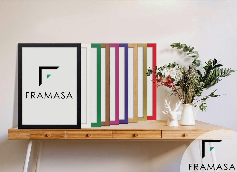 Black Photo Frame White Picture Frame Modern Wall Art Hanging Frame Poster Frame