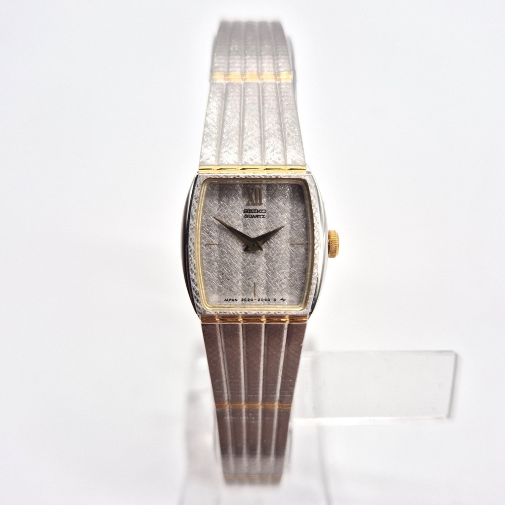 Vintage Seiko Ladies Wristwatch - Silver and Gold Elegance