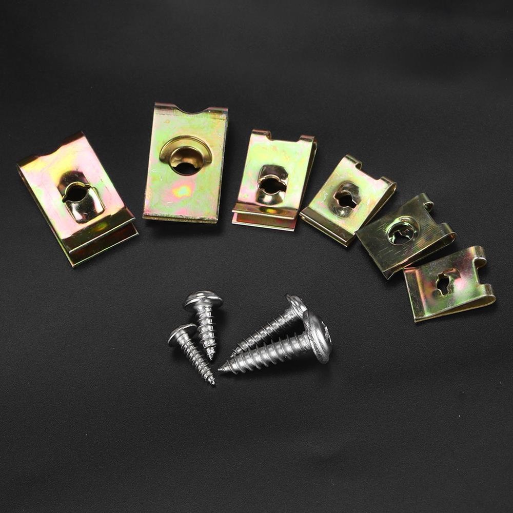 Car Interior Trim Fasteners Assortment with Stainless Steel Screws 6 to 12