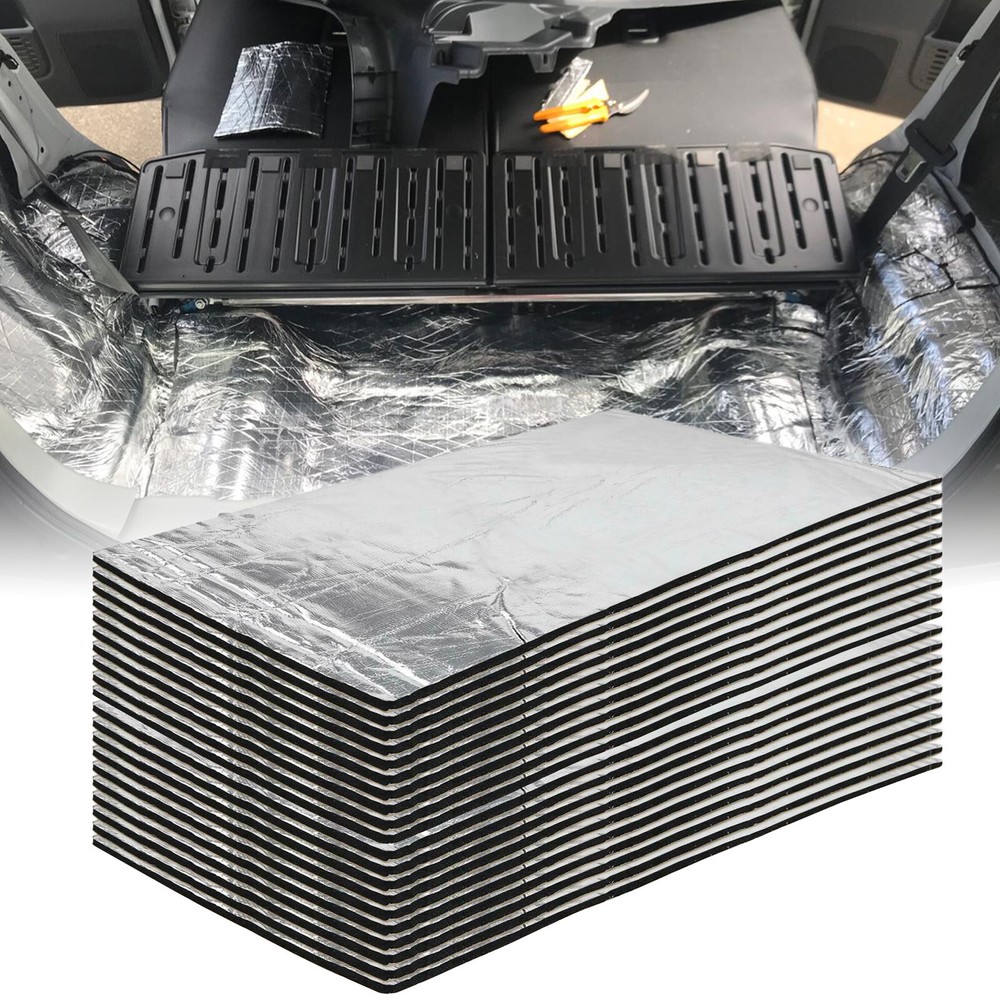 Thermal Sound Deadener Sheet Car Trunk Heat Shield Insulation Noise Reduce US
