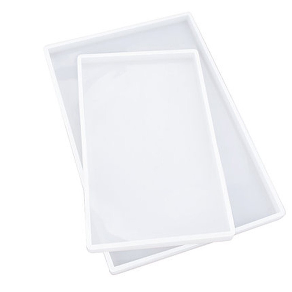 Rectangle Epoxy Resin Molds Diy Coaster Silicone Making Jewelry-Mould Christmas