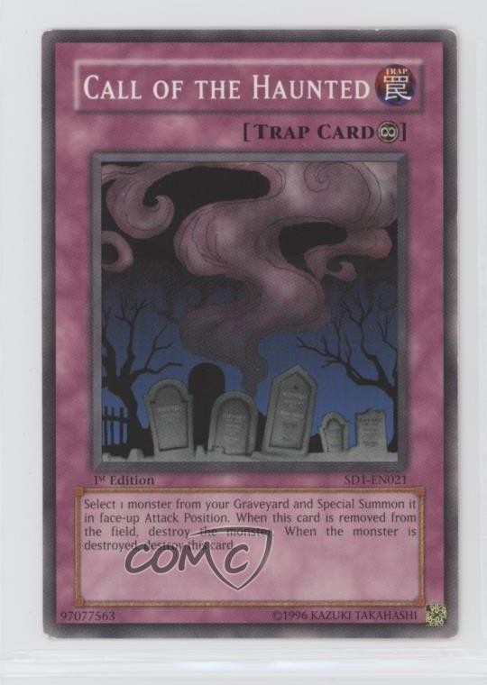 1st Edition Call of the Haunted YuGiOh SD1-EN021 Dragon's Roar Deck Ultra Rare