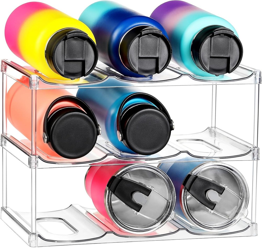 Compartment -Stackable Water Bottle Organizer Holder-for Stanley & Others' Large