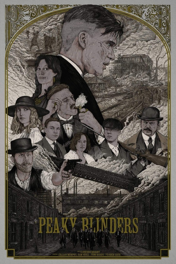 Peaky Blinders by Andrew Rowland xx/50 Screen Print Art Poster