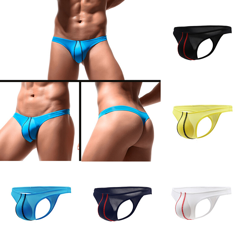 Men's Sexy Seamless Underwear Thongs Briefs G-strings Summer Underpants Panties/