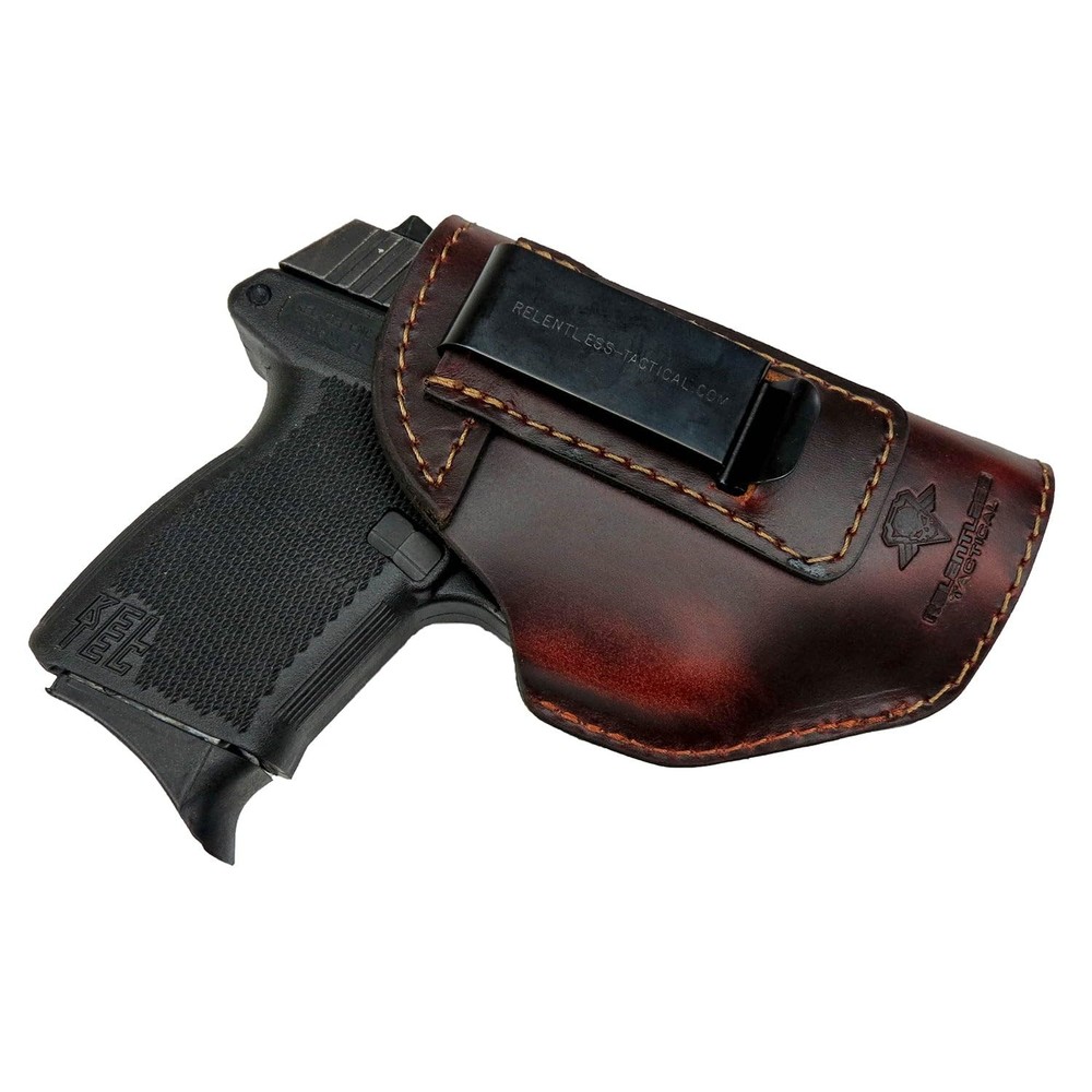 The Defender Leather IWB Holster - Made in USA - Fits Glock 42 | Sig P365 | R...