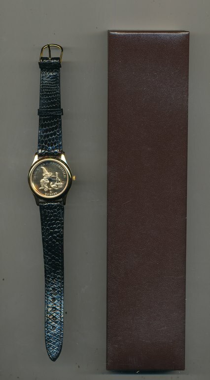 Disney Sorcerer Mickey Gold Mens Watch SELCO Limited Edition 1009 of 5000 1990