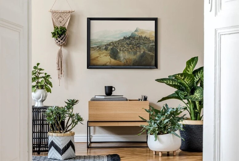 Rohan Landscape Painting, The Lord of the Rings Art