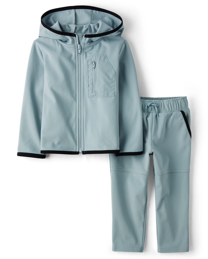 ,Baby Boys,and Active Sweatshirt and Sweatpant, 2 Piece Outfit,Smokey Blue,4 ...