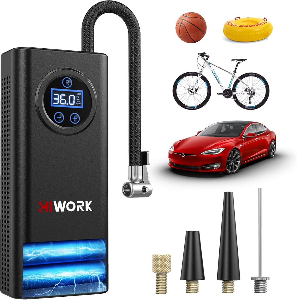 150 PSI Portable Air Compressor for Car Tires Bikes Balls