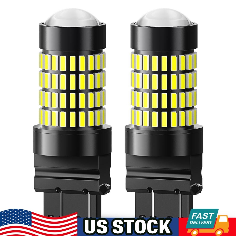 2X AUXITO 3157 3156 Super White Backup Reverse Turn signal LED light Bulbs Lamp