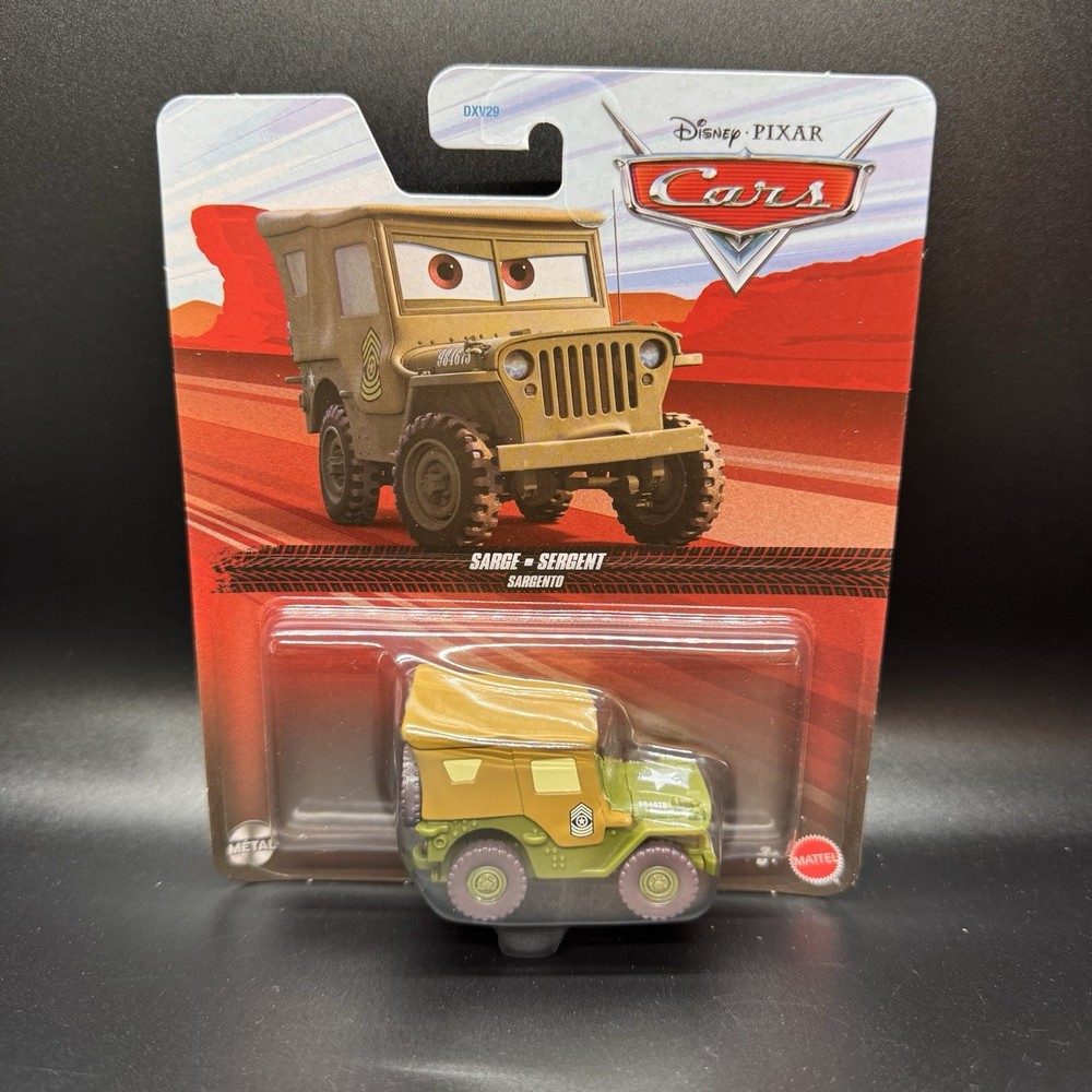Disney Pixar Cars Sarge  Metal Diecast. 2025/26 Combine Ship!