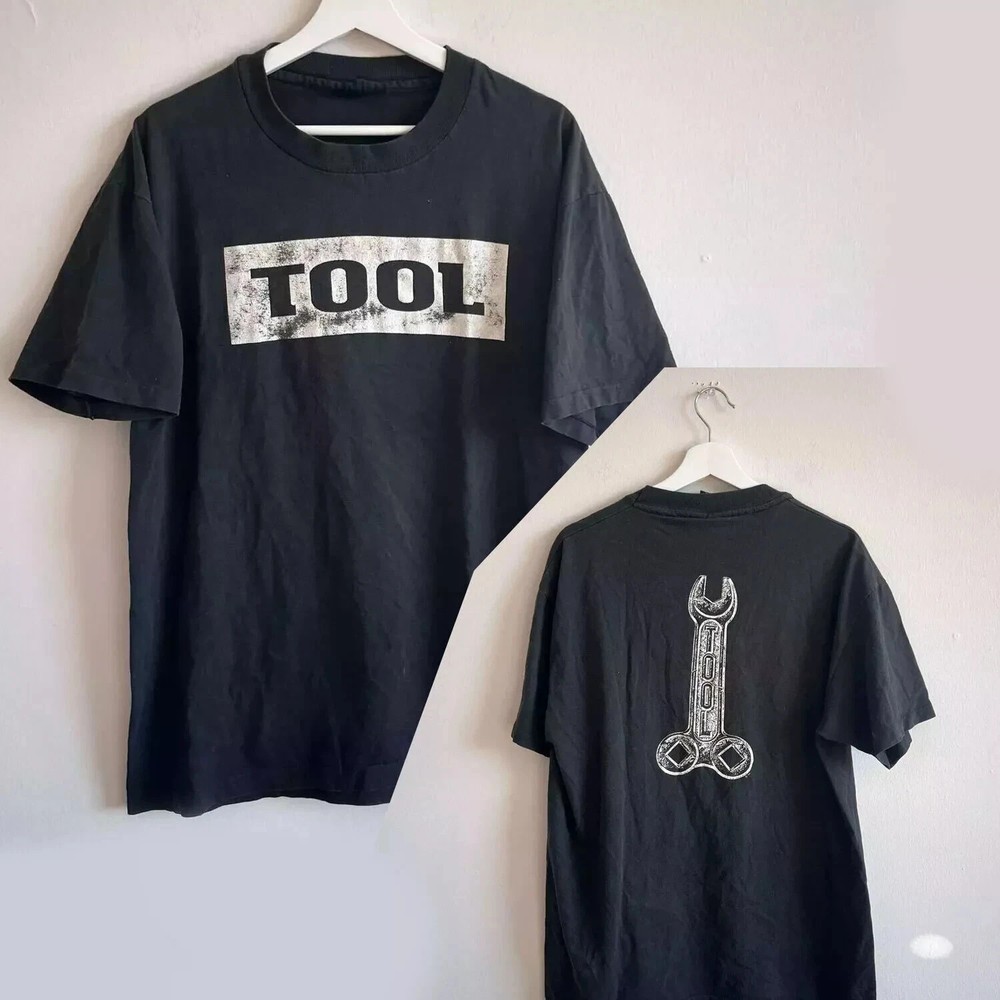 Vintage 90s Alt Metal Wrench Tour Band Graphic Tee Trendy Rock Style