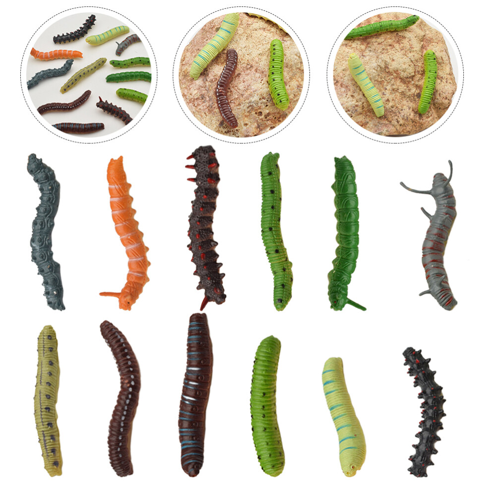 24 Pcs Little Toy Caterpillars Toys -themed