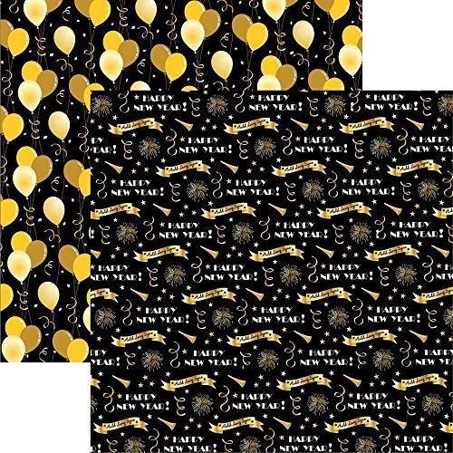 2021 Cheers New Years - 12X12 Scrapbook Paper - 5 Sheets-image