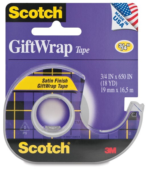 Scotch Gift Wrap Tape Satin Finish 3/4