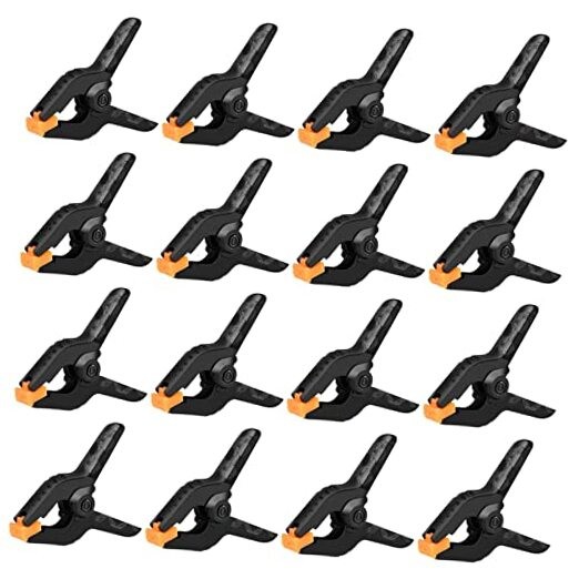 16 Pack 3.5 Inch Heavy Duty Spring Clamps for Backdrop Stands