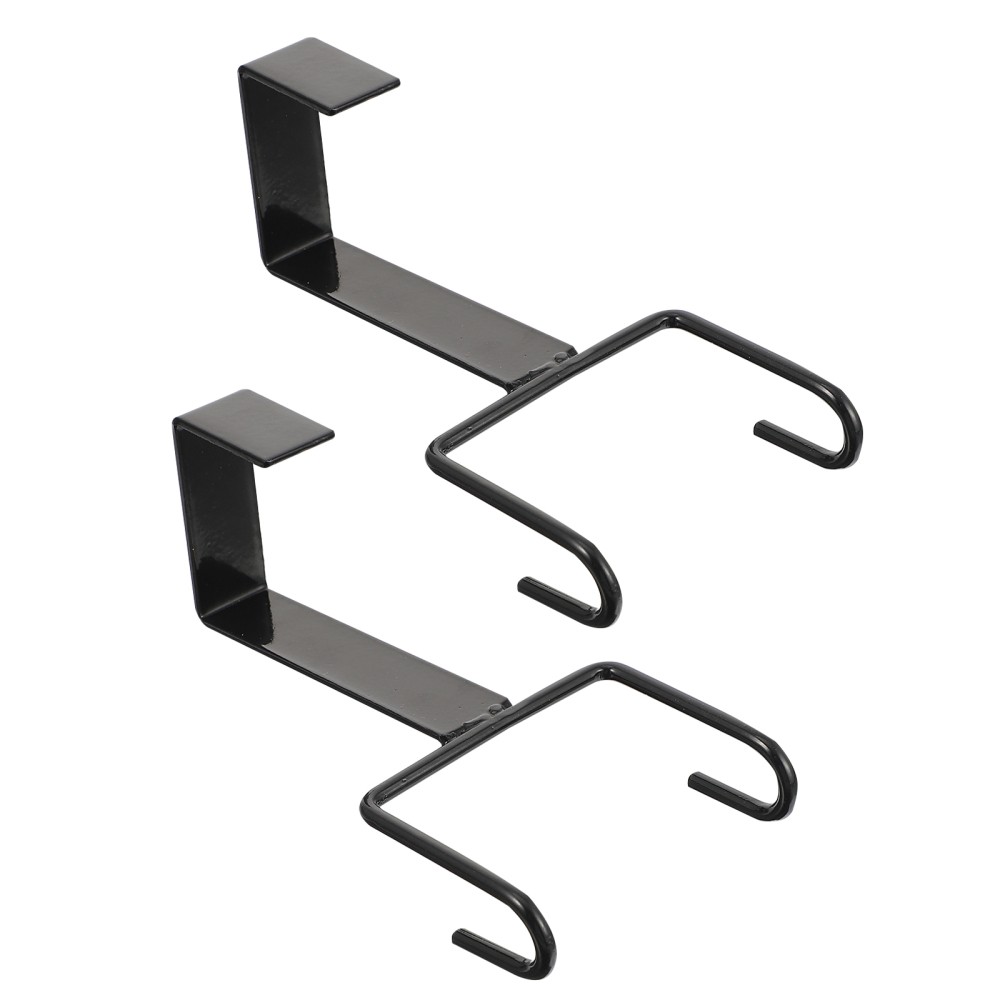 2 Pcs Heavy-Duty Double Hook Wreath Hangers for Door Frames