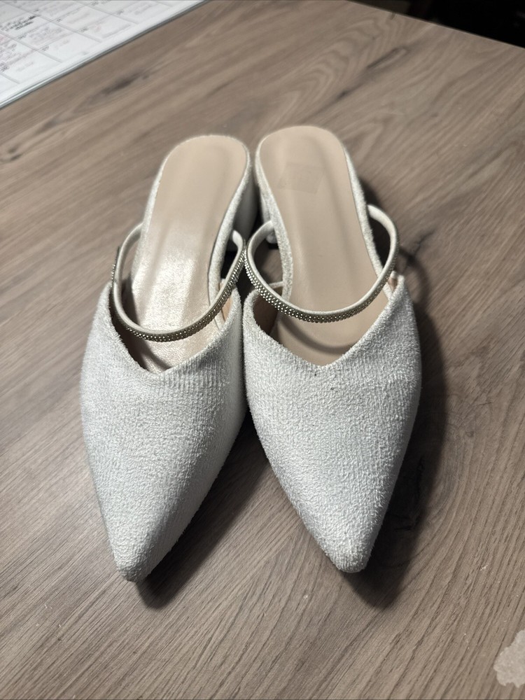 DREAM PAIRS Mules for Women Flats Pointed Toe Two-Way Wear Slip on Slides Shoes