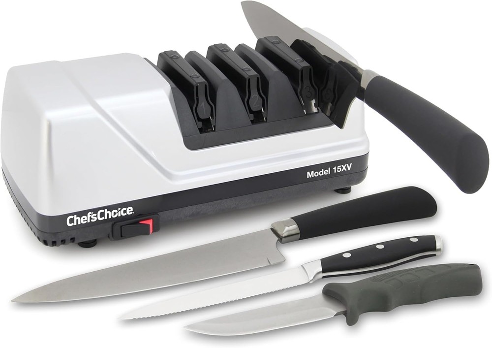 Chef’sChoice 15XV EdgeSelect Professional Electric Knife Sharpener with 100-Perc