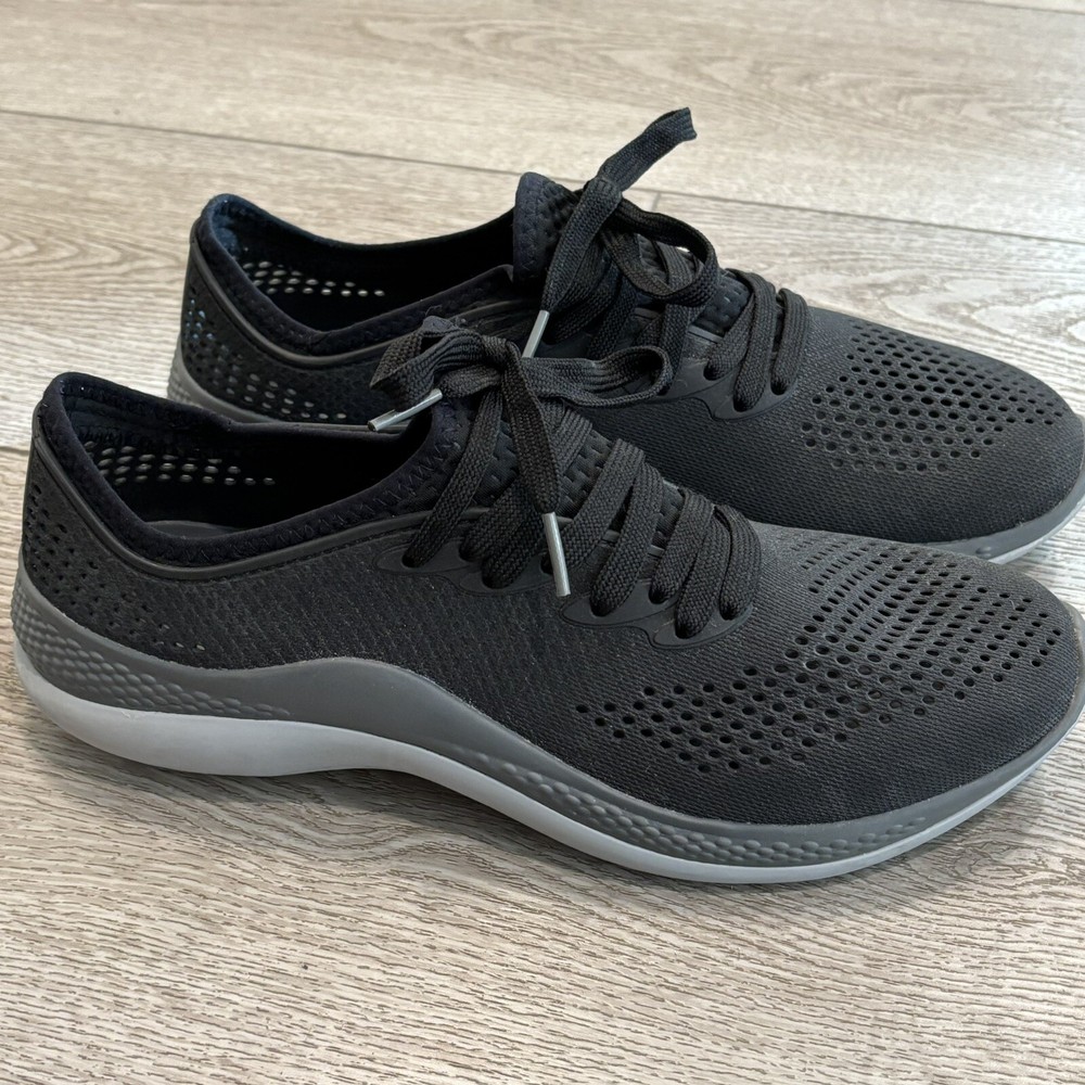 Crocs Literide 360 Pacer Men's Size 9 Sneakers Black 206715