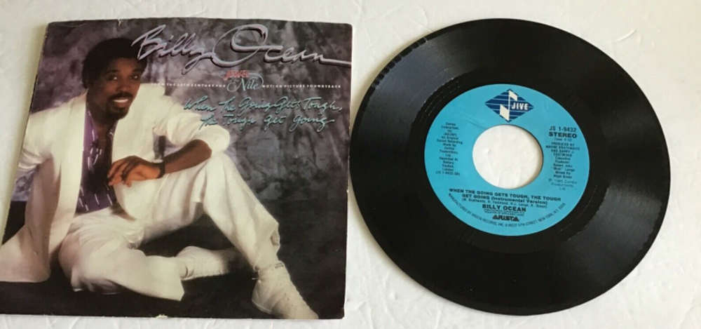 AS190 45RPM w/PicSlv Billy Ocean When the Going  gets tough the tough Get Going