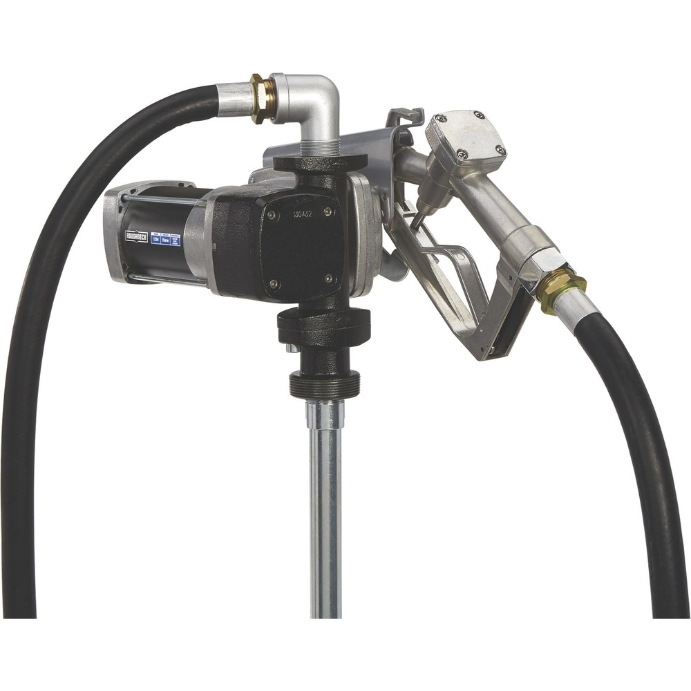 Roughneck Heavy-Duty Fuel Transfer Pump, 15 GPM, 120 Volt AC, Manual Nozzle,