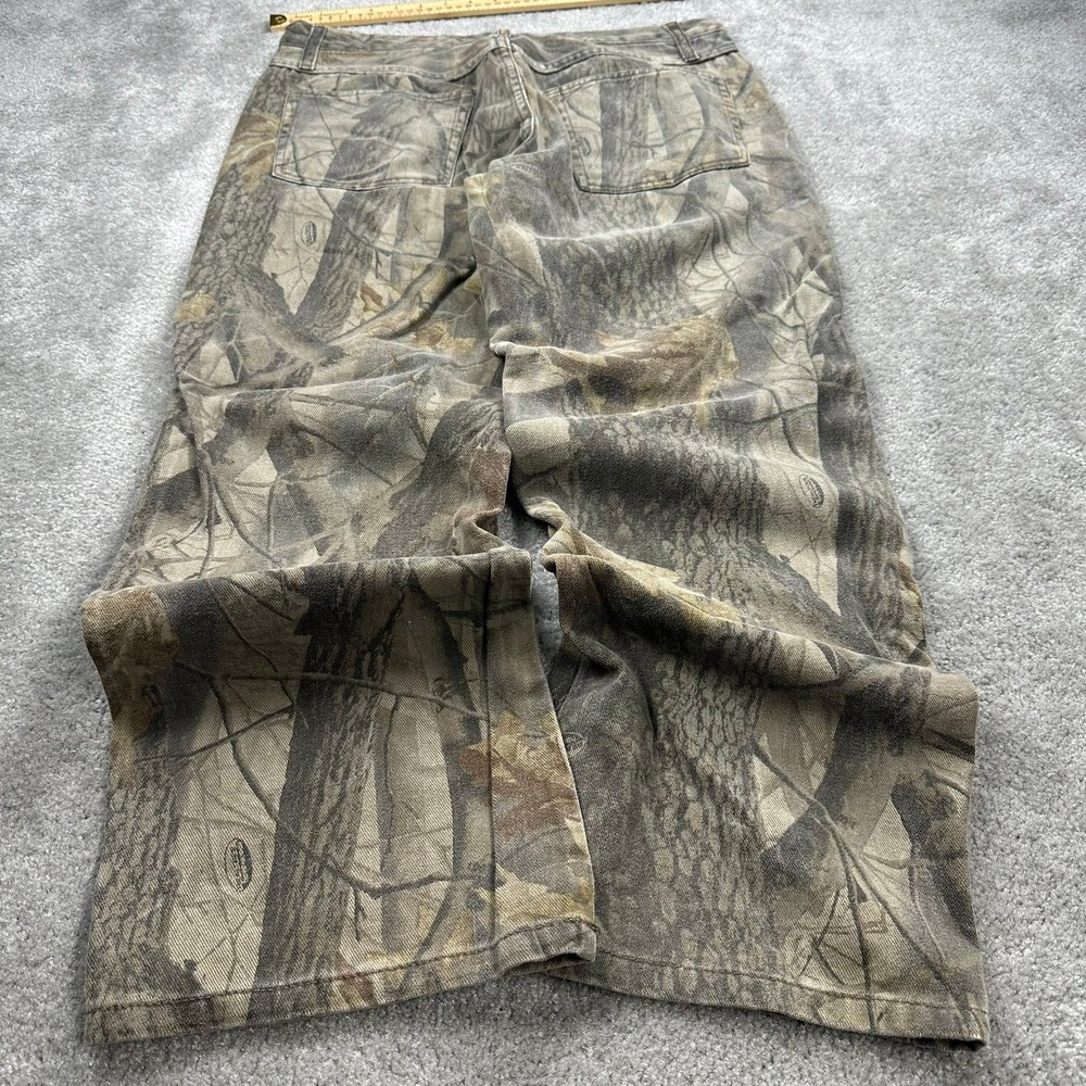 Camo Double Knee Baggy Pants 34x28 Y2K Vintage Gorpcore Workwear Outdoor-image