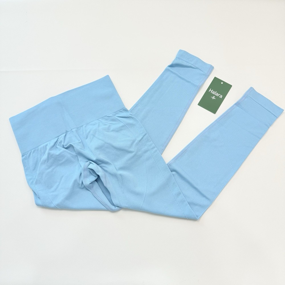 Halara High Waisted Sculpting Leggings with Tummy Control & Butt Lift in Size S - Blue