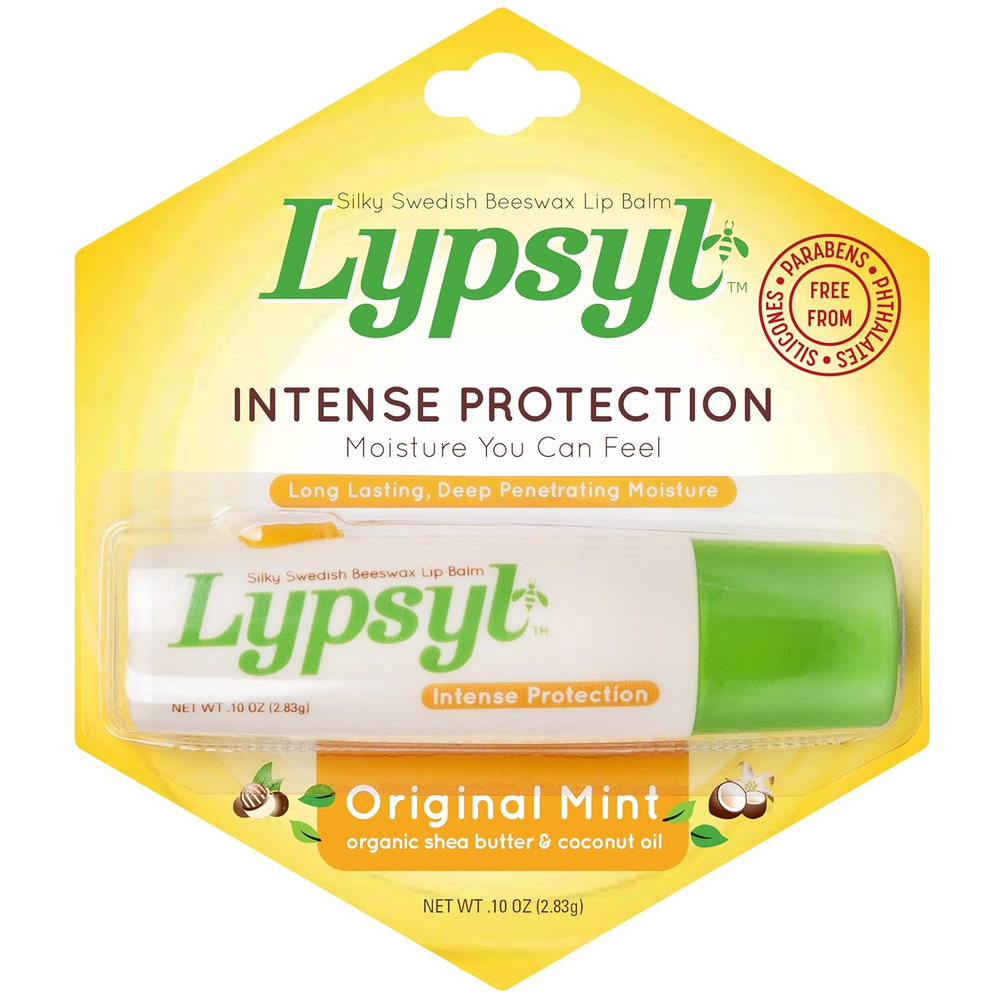 Intense Protection Original Mint, Lip Balm 0.10 Oz (Pack of 10)