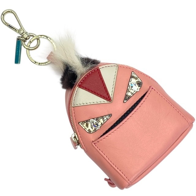 FENDI Monster Bugs Charm Key Holder 7AR457 Rare Bag Accessory