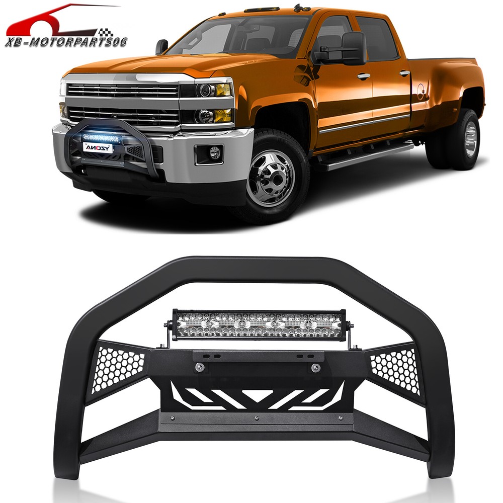 Bull Bar Front Grille Guard Bumper For 2007-2018 Chevy Silverado&GMC Sierra 1500