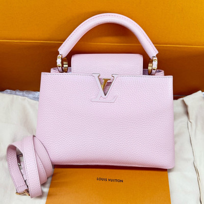 Louis Vuitton Capucines BB Pink Handbag Shoulder Bag Women's Classic