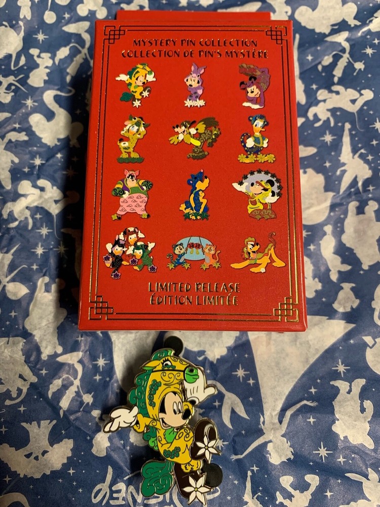 DISNEY PARKS LUNAR NEW YEAR CHINESE ZODIAC MICKEY MOUSE MYSTERY PIN FREE SHIP