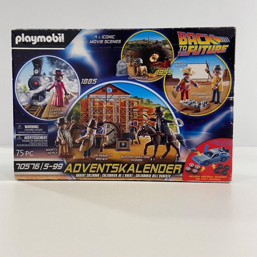 Playmobil Back To The Future Adventskalender 70576 75-Piece Set Ages 5-99 Iconic