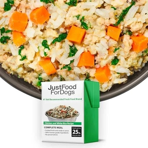 JustFoodForDogs Fresh Dog Food Chicken & Rice 6 Pack