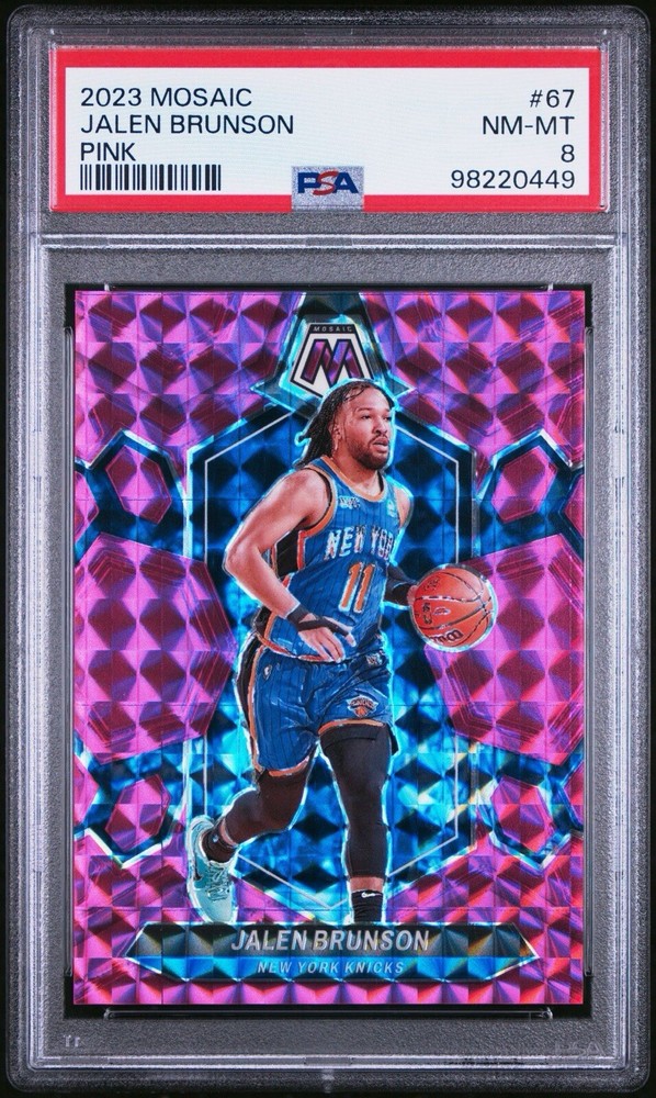 2023-24 Panini NBA Mosaic Pink Mosaic Jalen Brunson /149 New York Knicks #67