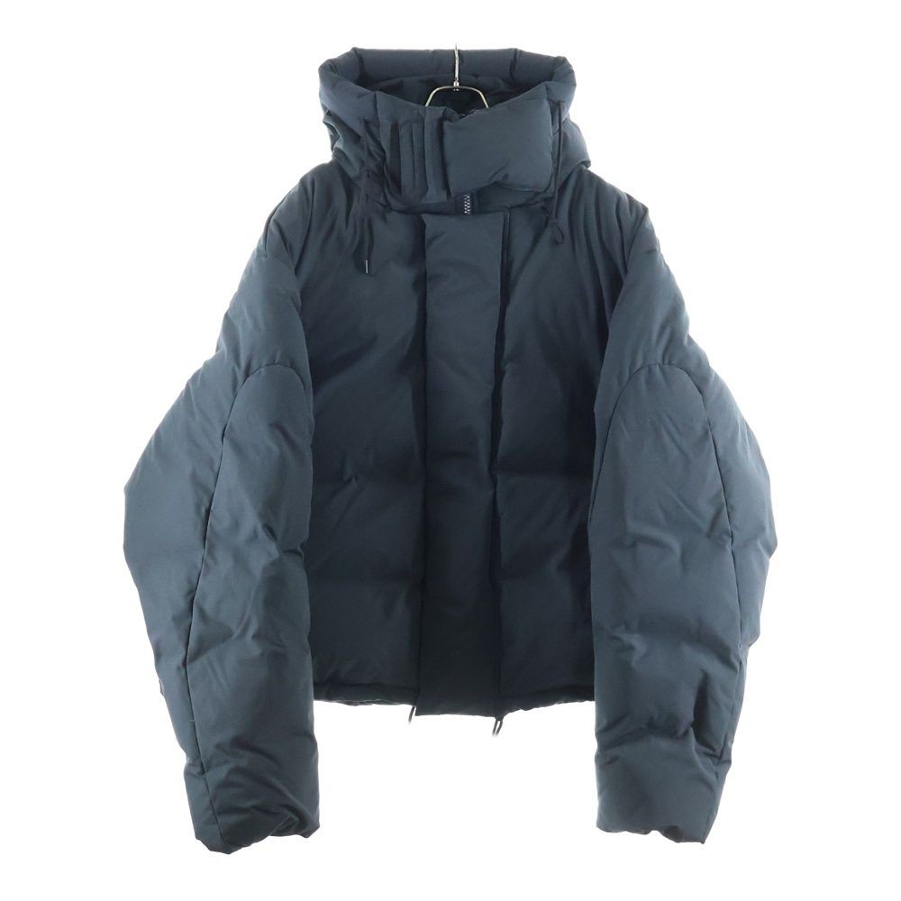 entire studios Zip Up Hooded Down Jacket Black ES2034 PO019