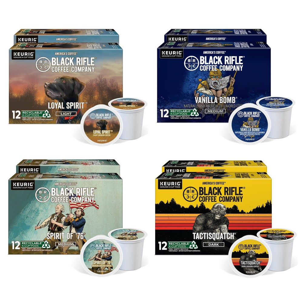Black Rifle Coffee Flavored Variety 96 Pods - Loyal 96 Count (Pack of 1)