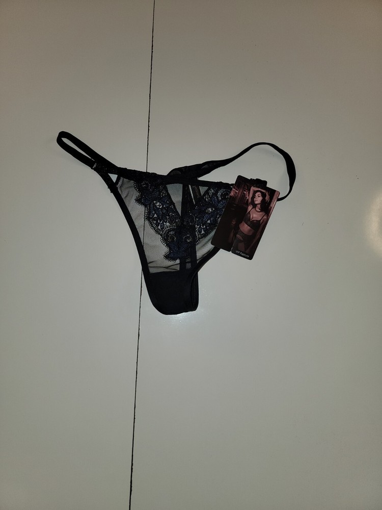 Gossard Vip Rapture Semi Sheer Floral Lace Thong  Size Medium New