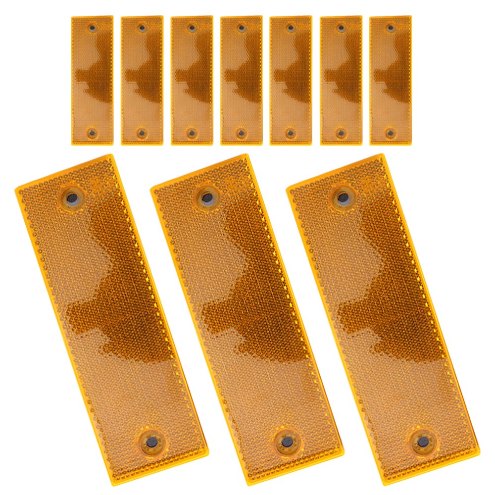 10-Pack Body Reflective Stickers for Cars - Safety Warning Strips & Gate Reflectors