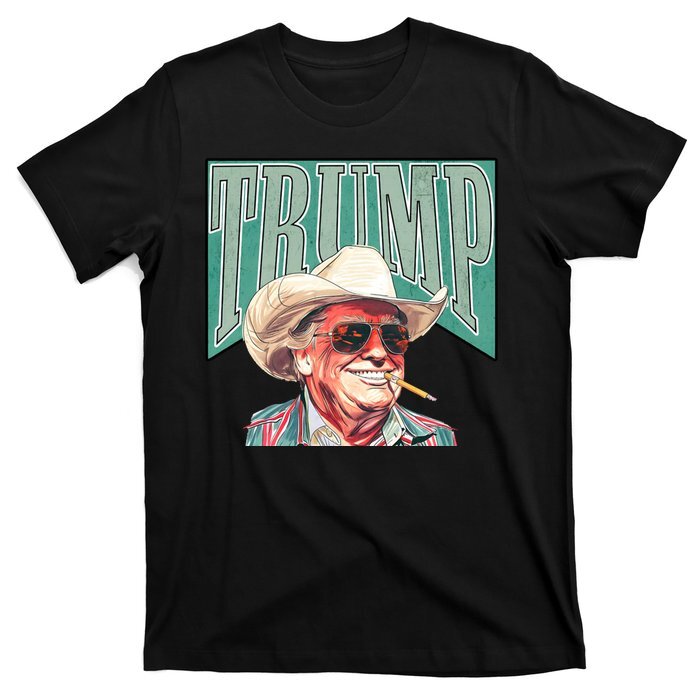 T-Shirt Western Donald Trump Cowboy Maga T-Shirt Unisex