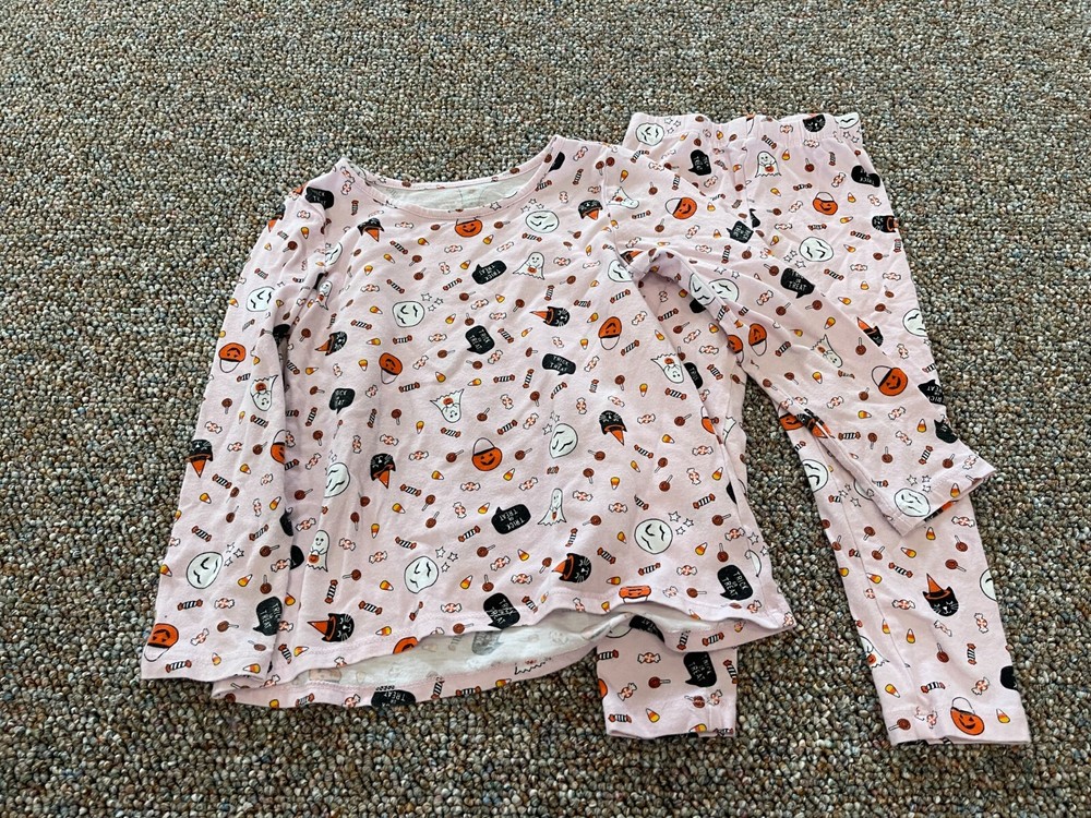 The Children's Place Girls Candy Corn Halloween PJs 3T