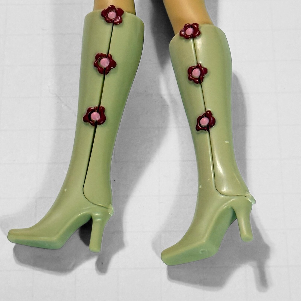 Barbie Vintage Flower Snap On Boots