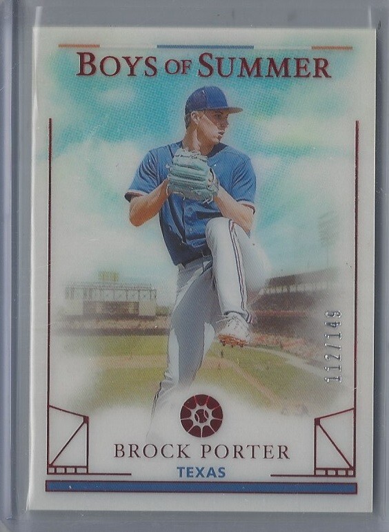 2024 Panini Boys of Summer Brock Porter #31 Red RC 149